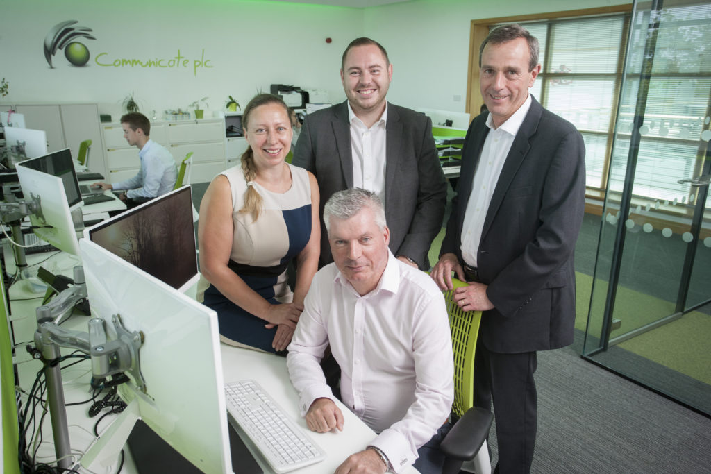 2014 08 25 Pic to acompany Growth PR L-R rear Emily Bentley, Oliver Stell, John Toal, front - Tony Snaith